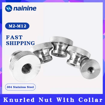 

[M2-M12] DIN466 304 Stainless Steel Knurled Thumb Nut Hand Tighten Nut 3D Printers Parts GB806