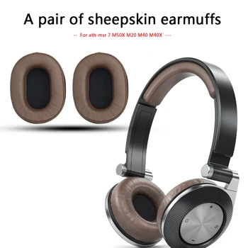 

1 Pair Sheepskin Replacement Ear Cushions for Audio Technica ATH MSR7M50x M20 M40 M40x Headphones Ear Pads