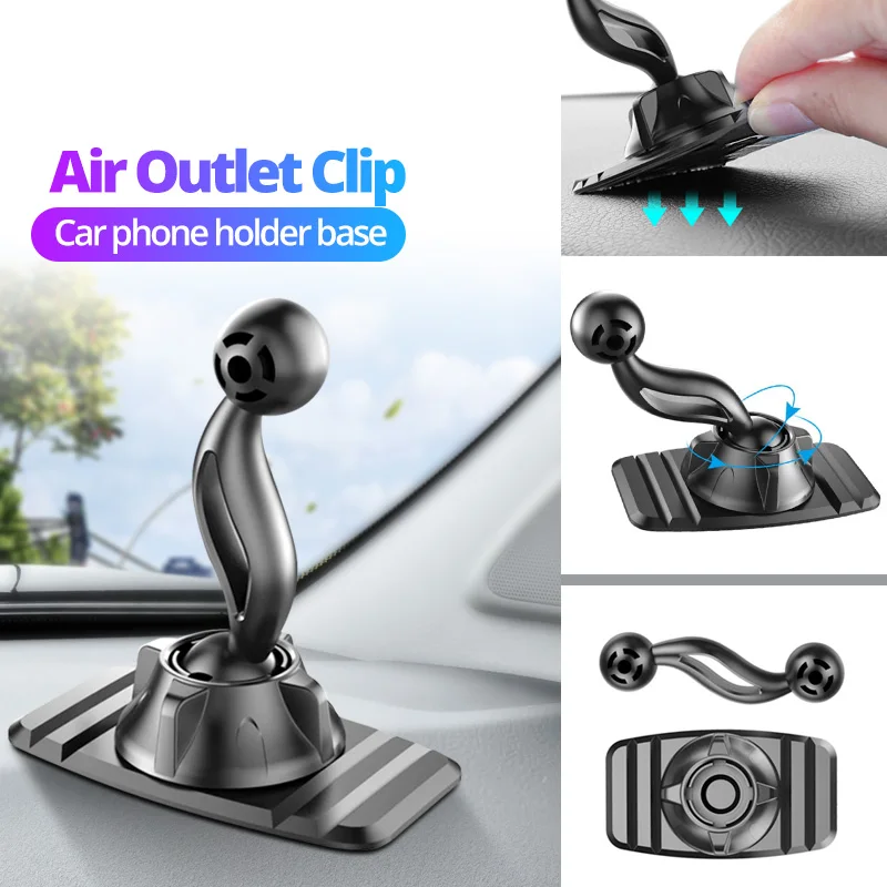 flexible phone holder Universal Car Air Vent Clip Upgrade 17mm Ball Head for Magnetic Car Phone Holder Gravity Support Stand Mount Car Charger Bracket wireless charging stand for iphone and apple watch