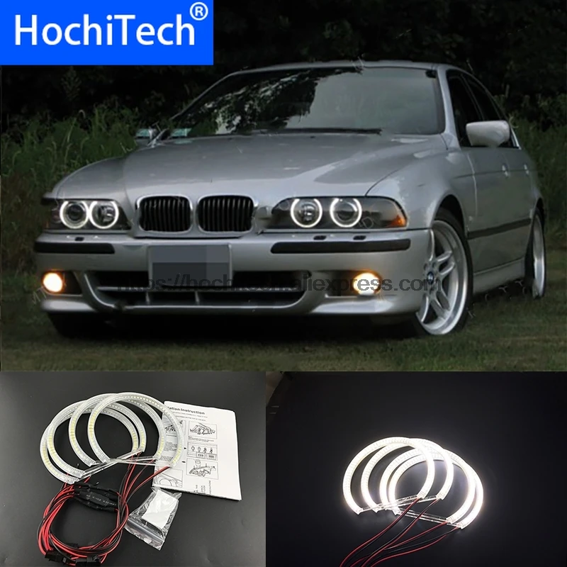 

HochiTech Ultra bright White Halo Light car smd LED Angel Eyes Halo ring Kit for BMW 95-00 E39 5 series pre-facelift car styling