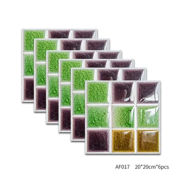 

6Pcs PVC Wall Sticker Tile Bathroom Waterproof Mosaic Sticker Self-adhesive TV Background Walls Decor Art Wall Sticker 20*20cm