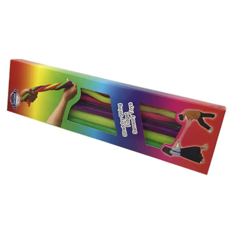 

12pcs Rubber Rope Delicate Strech String Anxiety Reliever Sensory Fidget Stretch Toys for Men Children Student Novelty Toy