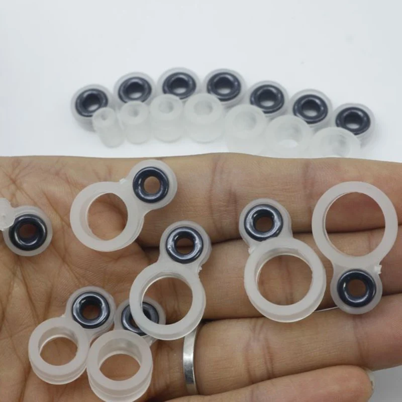 

Fishing Guide Rings Set Silicone Gel Fishing Rods Wire Silicone Ring Ceramics Eye Fishing Tackle Accessories
