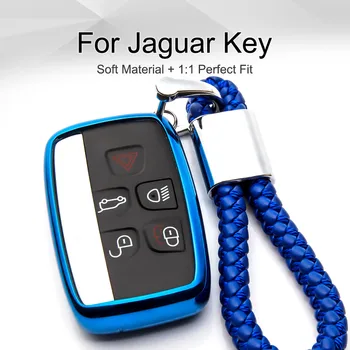

Smart TPU Car Key Fob Cover Case for Jaguar Xf Xj X Type Xe E Pace F Type F Pace Xjr S Type Keyring Chain Styling Accessories
