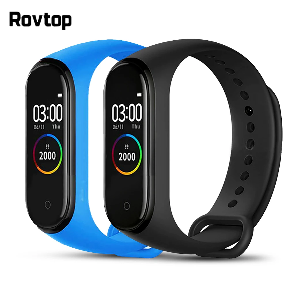 Rovtop M4 Smart band 4 фитнес-трекер часы спортивный браслет пульсометр кровяное давление