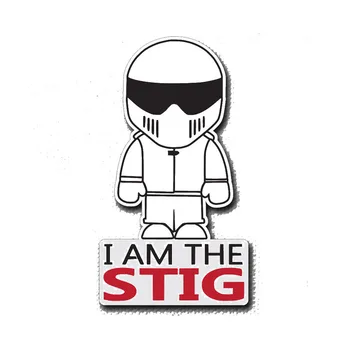 

Hot Sell Personality Car Stickers I AM THE STIG Vinyl Decals Car Window Accessories Auto Decorative Stickers PVC 13cm X 7cm