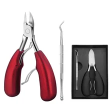 Напрямую от производителя из нержавеющей стали, для кутикулы кусачки набор крюч-зажим изогнутые плоскогубцы для носоупоров слитные ногти зажим для ногтей
