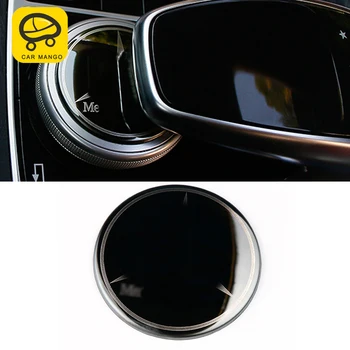

CarManGo for Mercedes Benz C Class W205 GLC 2016-2019 Car Media Knob Frame Trim Cover Sticker Decoration Interior Accessories