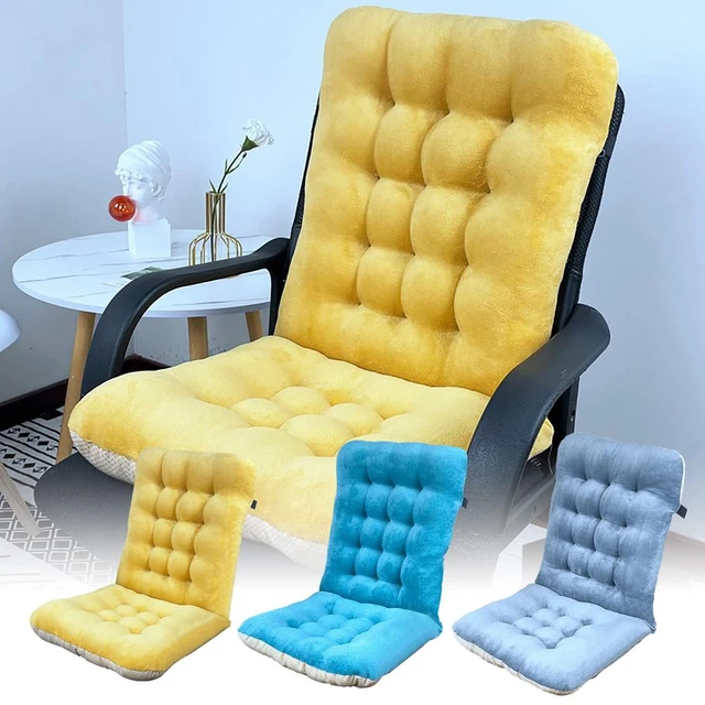 Long Cushion Recliner Chair Cushion Solid Color Cushion Soft Comfortable  Office Chair Seat Cushions Garden Lounger Mat - AliExpress