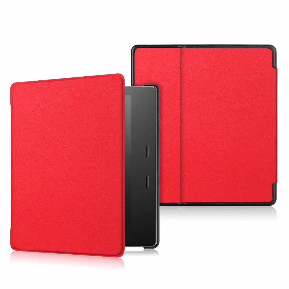 Для Amazon Kindle Oasis чехол с принтом из искусственной кожи Смарт-Спящий флип чехол Funda Coque Capa Shell+ стилус