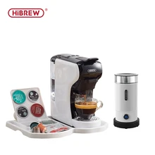 

HiBREW 4 in 1 multiple Capsule Machine Full Automatic With Stainless Steel Hot & Cold Milk Foaming Machine & Plastic Tray se
