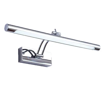 

Led Mirror Headlamp Modern Simple Bathroom Bathroom Stainless Steel Waterproof Fog-proof Wall Lamp Makeup Mirror Cabinet Lamps