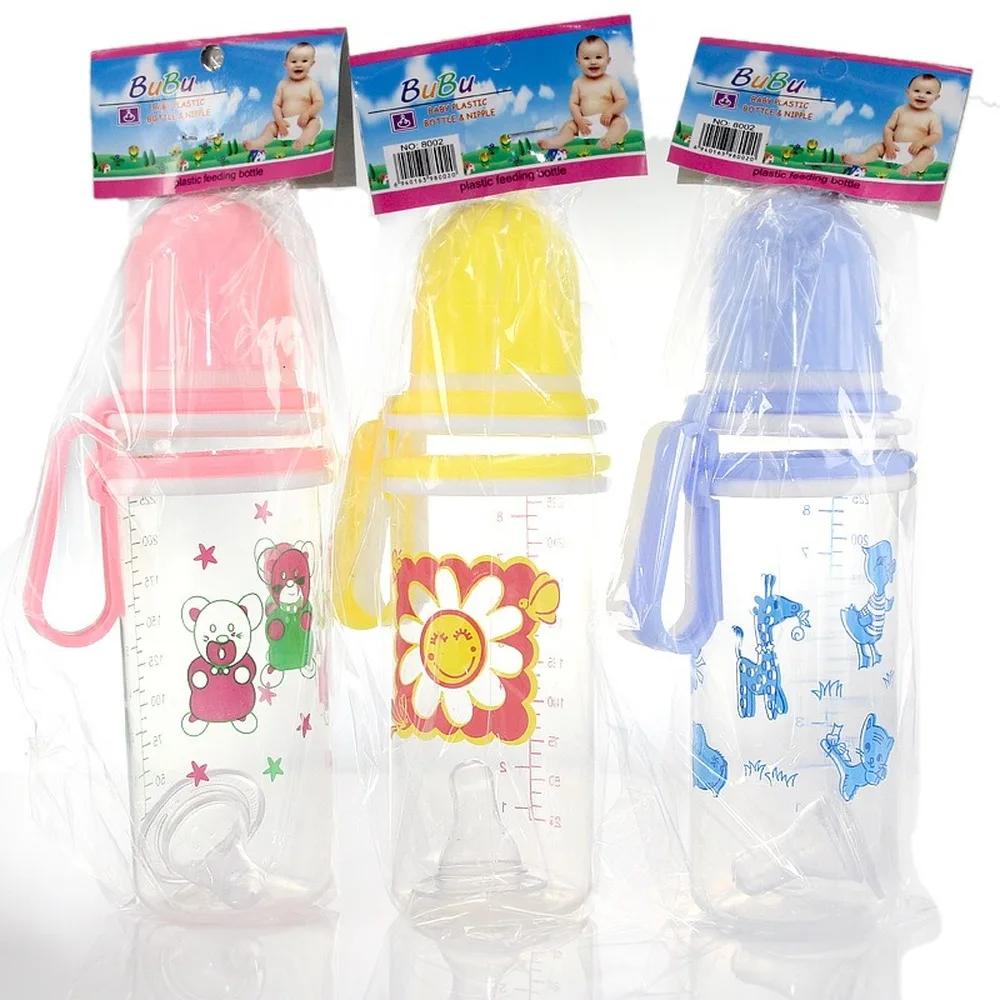 250mL Newborn Infant Baby Boy Girl Standard Caliber PP Feeding Bottle Drinking Water Breast-like Feeling