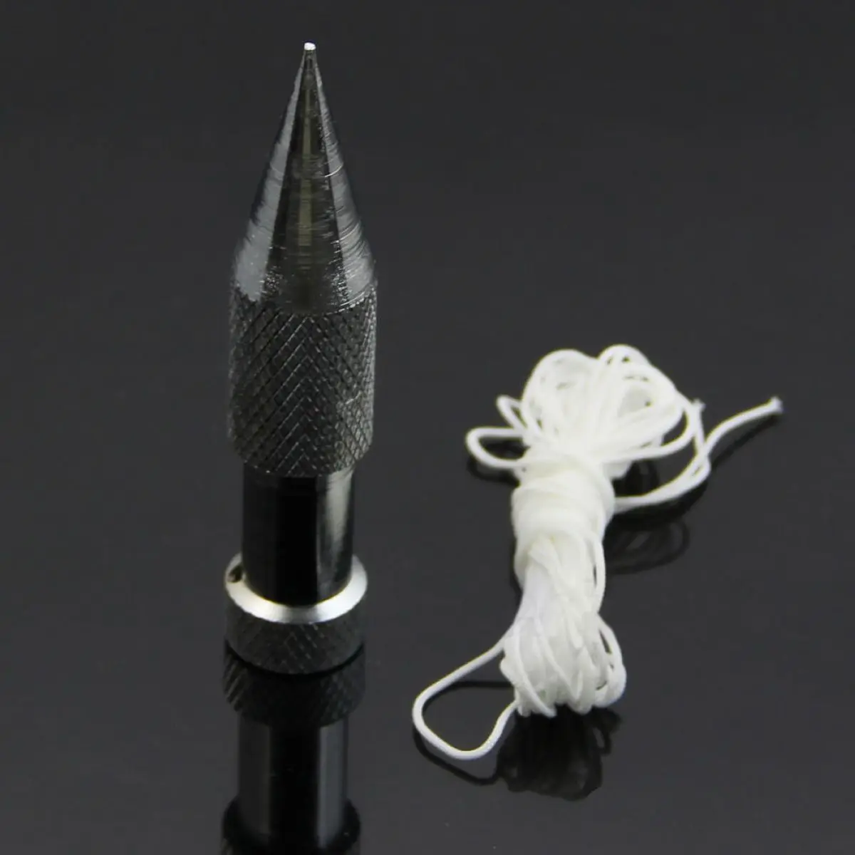 New Bricklayers Straight Silverline Plumb Bob + 15FT Line Hand DIY Tools Silver Bricklayers Straight Hand DIY Tools Plumb Lines 3