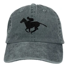 Унисекс кепки Дальнобойщик шляпа Винтаж скачки силуэт ковбой бейсбольная шляпа