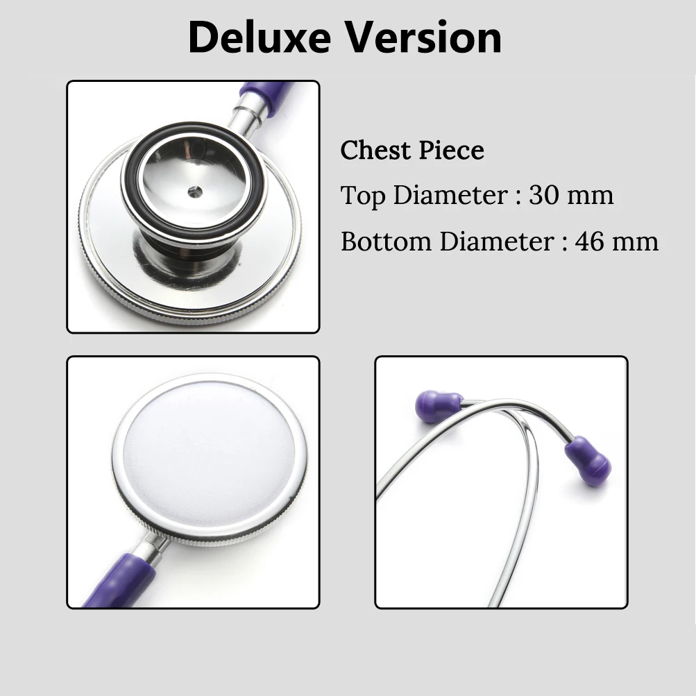 Deluxe Dual Head Cardiology Stethoscope for Doctors, Nurses, and Vets - Professional Medical Device image 5