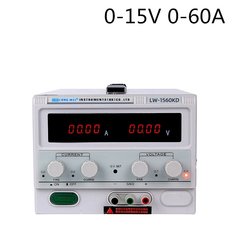 

High-power DC regulated laboratory power supply 15V 60A 50A 30A 20A 40A 10A Support AC 110V-230V Dual LED display 0.01V 0.01A