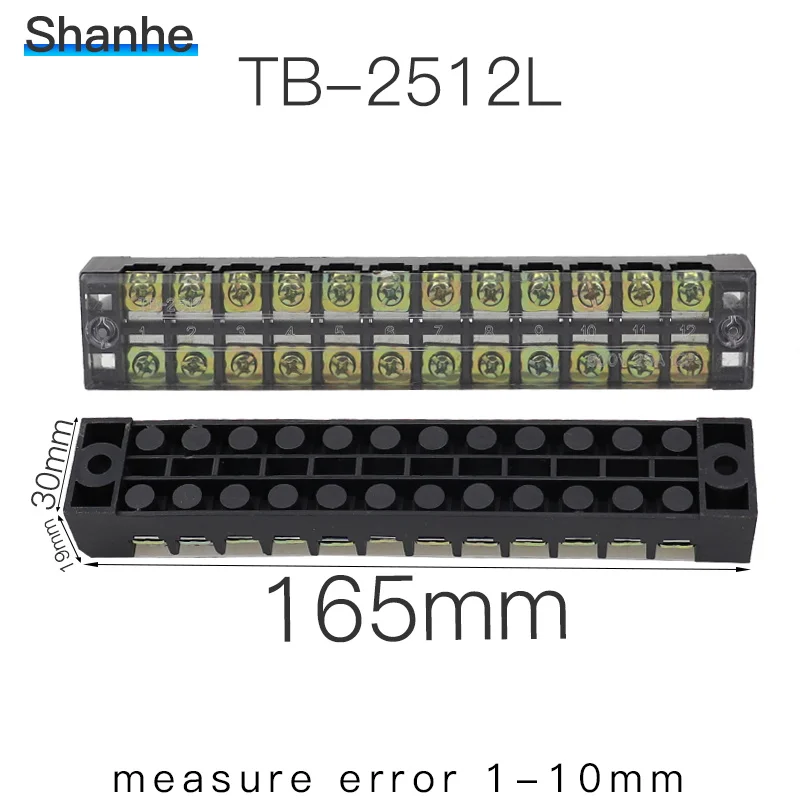 TB-2503 винтовая Клеммная полоса, покрытая барьерным блоком TB-2504 TB-2505 TB-2506 TB-2510 TB-2512 TB - Цвет: TB-2512