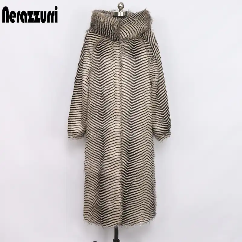 shaggy plus size coat