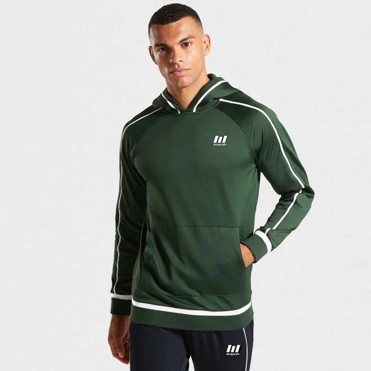 

2019 Autumn & Winter New Style Muscle Fitness Brothers Set Men Outdoor Fitness Running Sports Hoodie