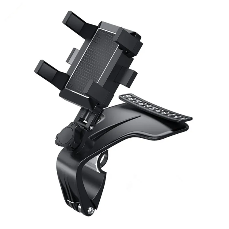 

Car Multifunctional Mobile Phone Bracket 360 Degree Sun Visor Mirror Dashboard Mount GPS Stand Phone Holder With Parking Card