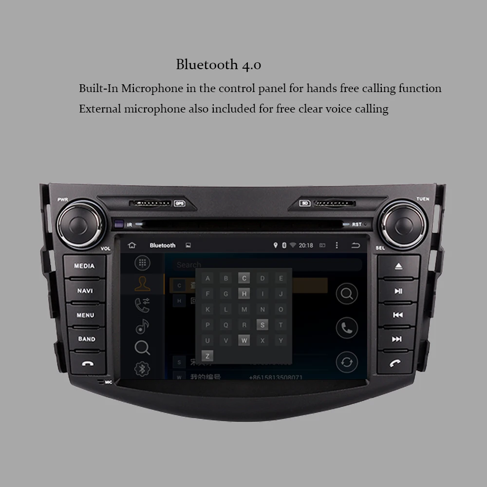 Android 9,0 Восьмиядерный 4 Гб ОЗУ автомобильный DVD gps навигатор для Toyota RAV4 2006-2012 зеркальная связь автомобильный Радио мультимедийный плеер головное устройство