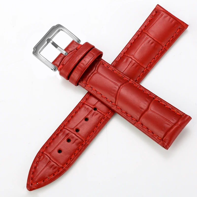 Ремешки для наручных часов из натуральной кожи для умных часов B57 Hero Band 3 сменный ремешок высококачественный браслет на запястье+ инструмент - Цвет: Красный