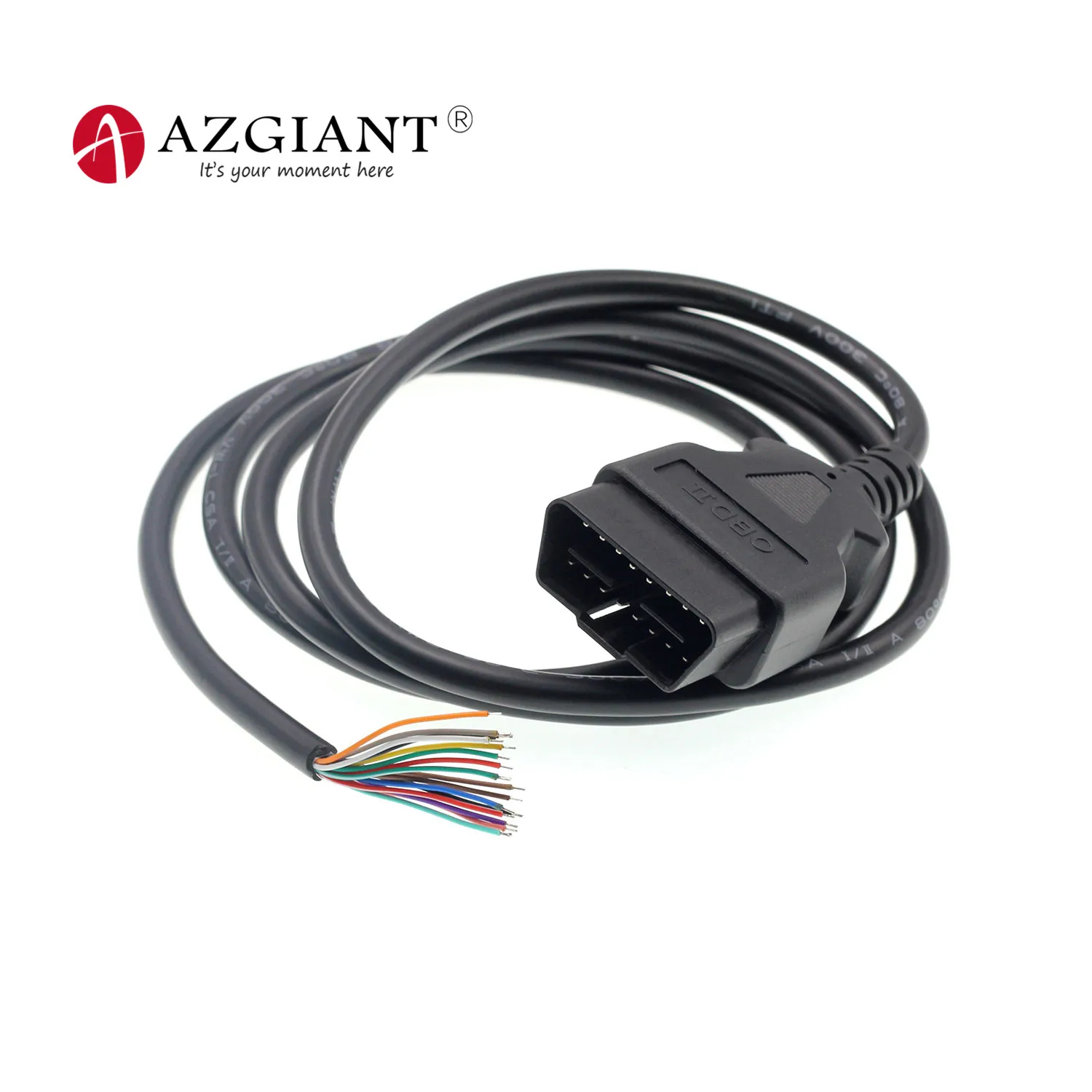 

0.3M/0.5M/1.5M/3M meter 16Pin needle Male connector open line OBDII car diagnostic extension cable OBD2 wire