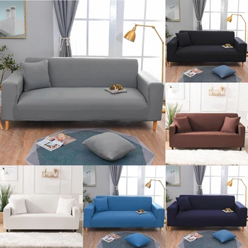 

Universal Pure Sofa Cover for Living Room Elastic Non-slip Couch Slipcover Spandex Case for Stretch Sofa Cover 1/2/3/4 Seater