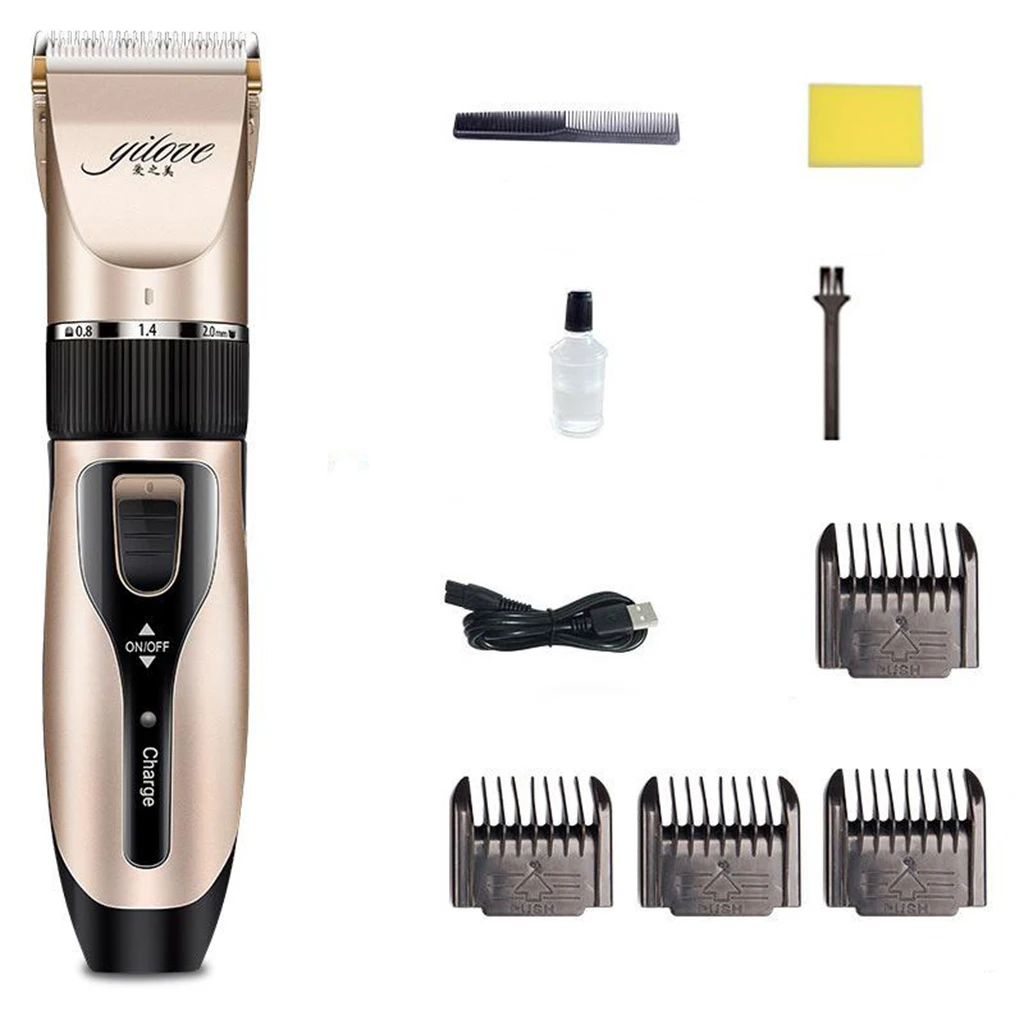 Portable Quiet Electric Hair Clipper Beard Hair Cutting Kit for Kids Adult