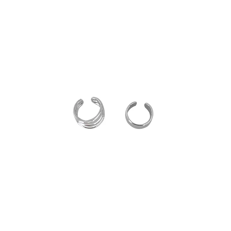 Fashion Gold Cross Clip Earrings For Women Girls Cute Pearl Cubic Zirconia Ear Cartilage Cuff Without Piercing Jewerly Set