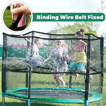 

Trampoline Waterpark Sprinkler Best Outdoor Summer Toys For Kids Outside Safe to Play Trampoline Waterpark g4