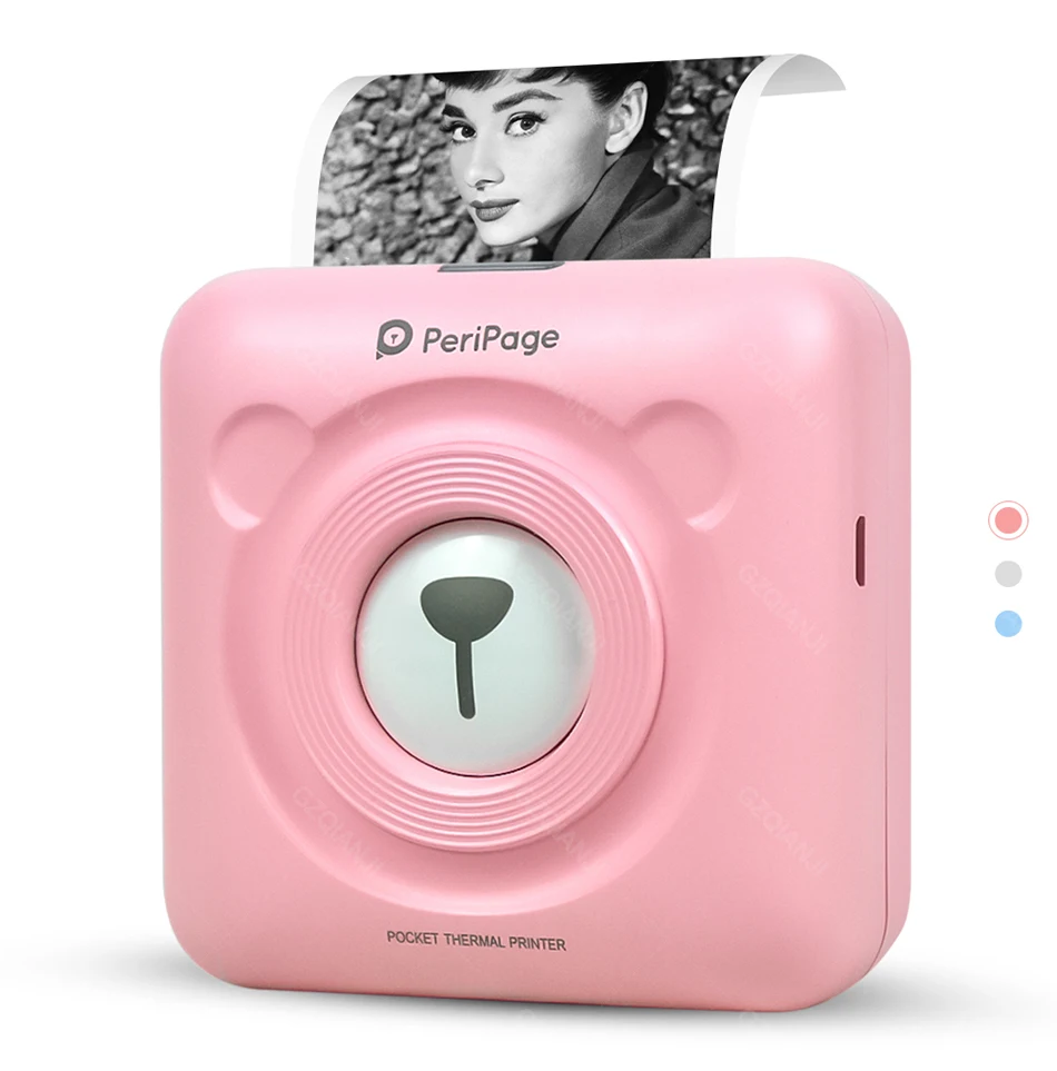 peripage mini impressora de bolso bluetooth impressora de fotos térmica cor verde para telefone móvel android ios presente