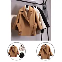 

Stylish Lady Coat Solid Color Tight Waist Casual Lace-up Women Coat Winter Coat Jacket