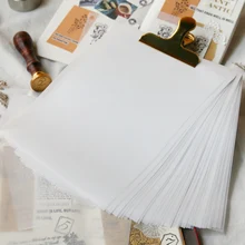 50 teile/paket A5 Transluzenten Papier Handgemachte DIY Scrapbooking Semi-transparente Kopie Papier Hand Buch Collage Material