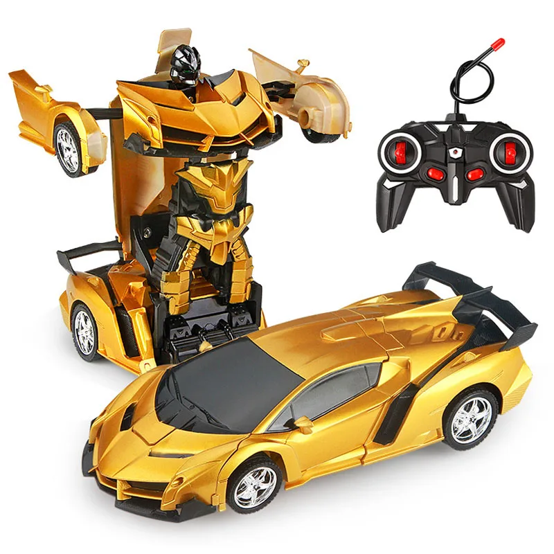 RC Car 24 styles Robots Toys Transformation Robots Sports Vehicle Model  Remote Cool Deformation Car Kids Toys Gifts For Boys remote control car RC Cars