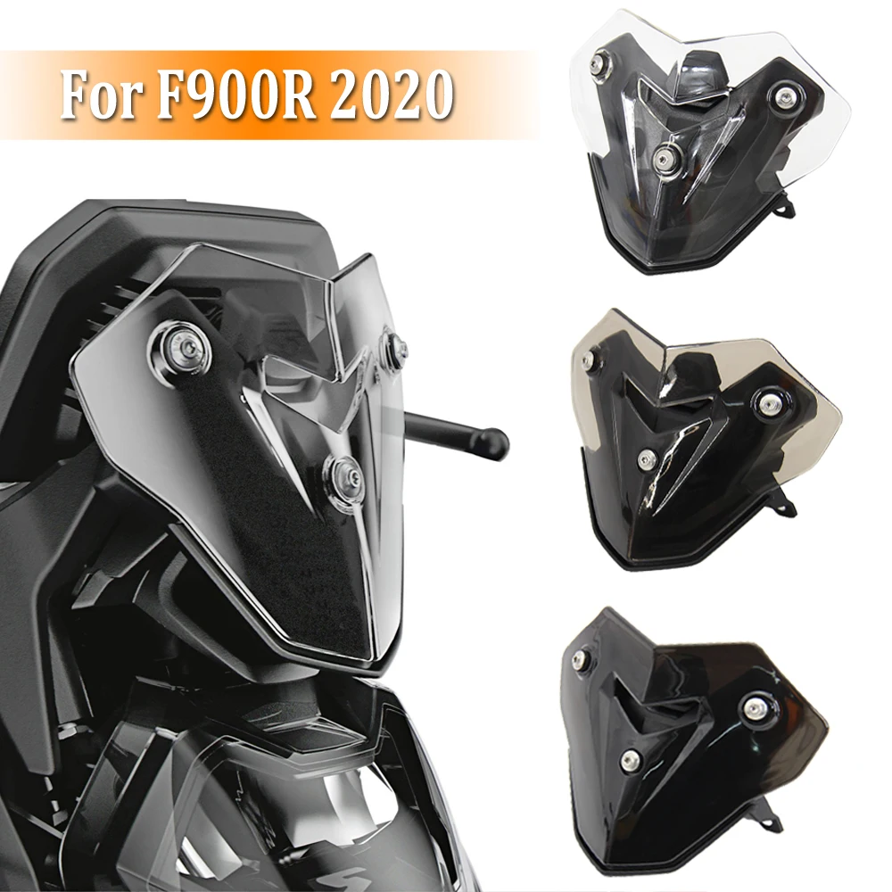 Motorcycle Windshield F900R Motorcycle Windscreen Windshield Shield Screen Bracket BMW F 900 R F 900R F900 R Smoke Black Color Transpare