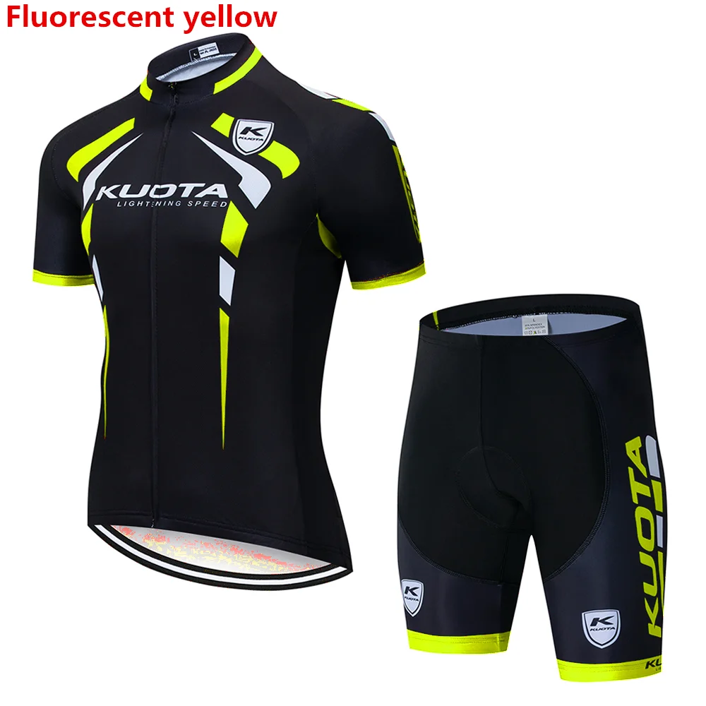 Shorts suit KUOTA Pro team майки для велоспорта летняя быстросохнущая велосипедная Одежда дышащая велосипедная одежда мужской открытый костюм с короткими рукавами - Цвет: Shorts suit