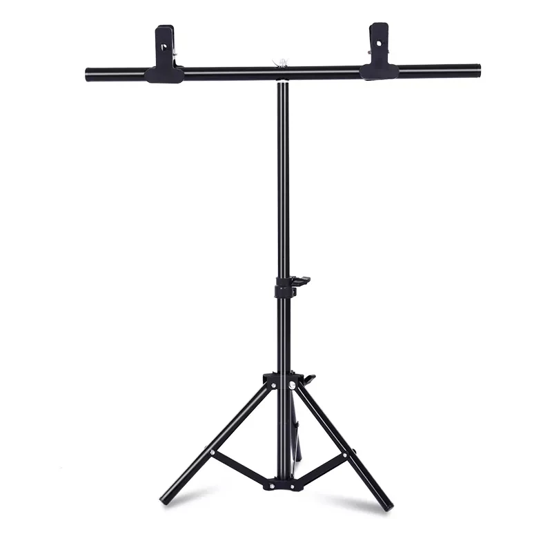 Photography T-Shaped Background Backdrop Stand Adjustable Support System Photo Studio for Non-Woven Muslin Backdrops