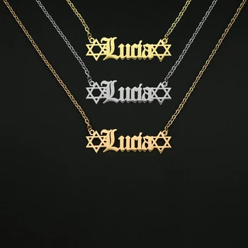 

Personalized Custom Name Couple Necklace Double Name Golden Women's Pendant Necklace Butterfly Crown Stainless Steel Necklace