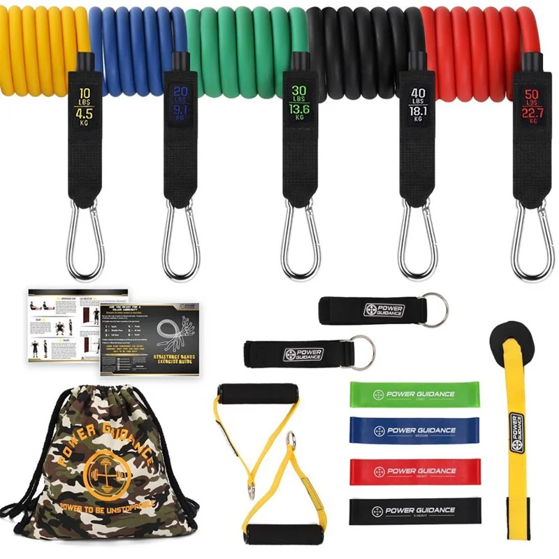 

Power Guidance 16 PCS Resistance bands Set Fitness