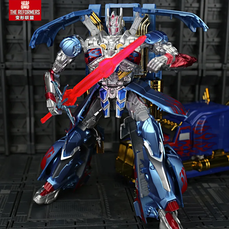 

Genuine Dexin Transformation Toy Jingang Boy CHILDREN'S Toy Film Version Alloy Leader Skyreach Pillar Autobots