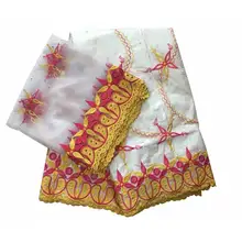 Африканский Базен riche getzner красный brode getzner хлопок riche getzner самый популярный стиль парча ткань для платья 5+ 2 ярдов/партия