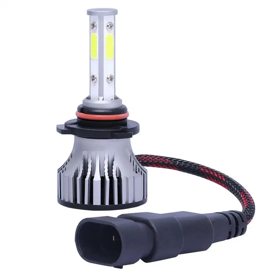 2 предмета 5202 9005 9006 9012 H4 H7 H8 H11 4 стороны 72W фары для 8000LM 6500 к туман светильник комплект автомобильных светодиодных фар IP67 подходит для автомобиля мотоцикла