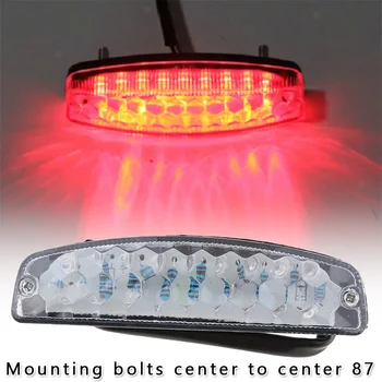 

Accessories Super Bright DC12V 18LED 3 Wire Plug Red Rear Tail Lamp Stop Brake Light For Motorcycle Moped Scooter ATV
