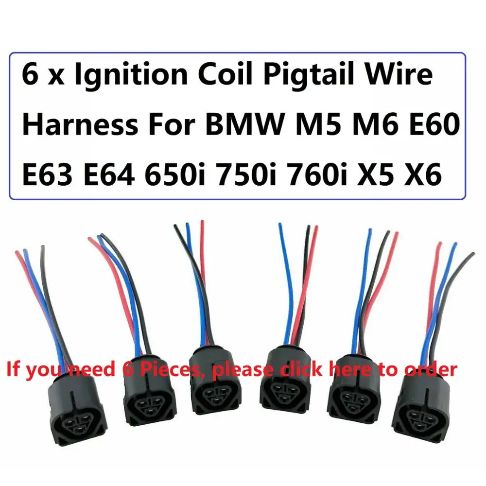 For 2007-2016 BMW 328i Ignition Coil Connector Kit Genuine 86198JV 2008 2009