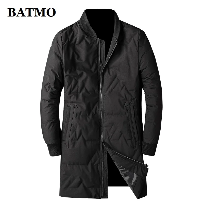 BATMO Новое поступление Зима 90% белый куртки-пуховики для мужчин, мужской плащ, Длинные парки, детская верхняя одежда, 810