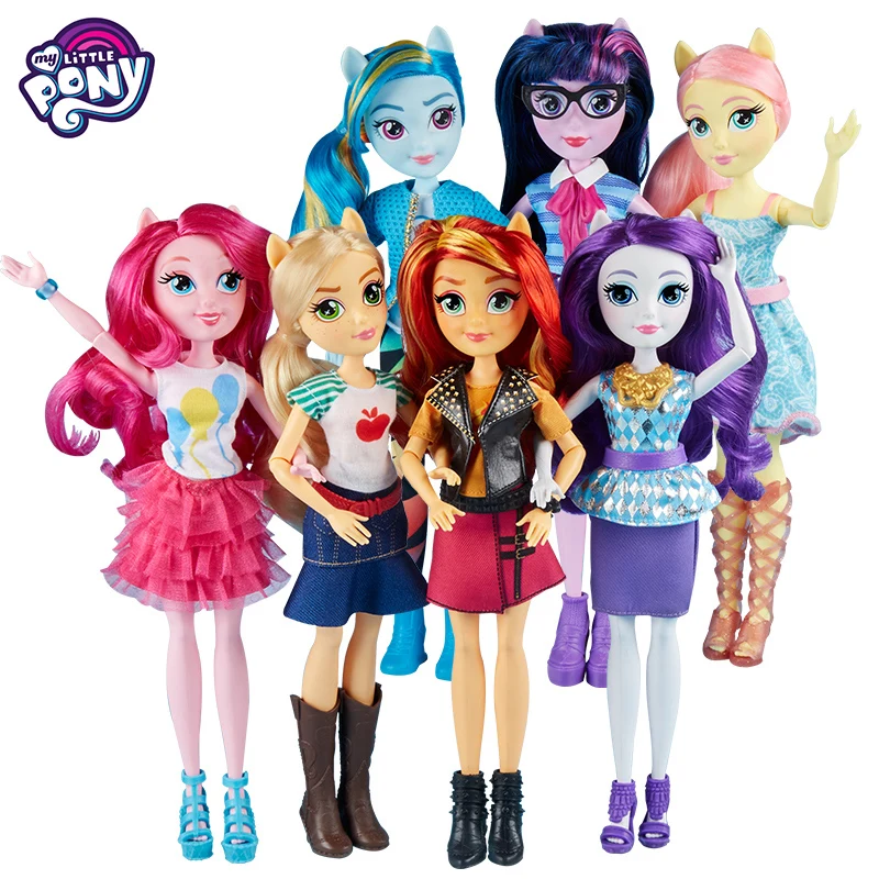 С рисунком из мультфильма Мой Маленький Пони Equestria Girls рисунок шарнирная кукла