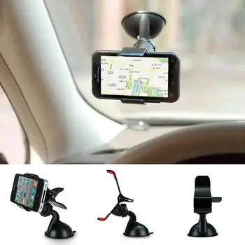 

Universal 360 Degrees Rotation Car Mobile Phone GPS Sucker Holder Clip Stand carros Exterior Automobile Car