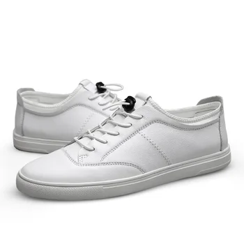 

British men's casual shoes spring Korean version Simple White breathable men's shoes flats business small shoes 2019 hot sale